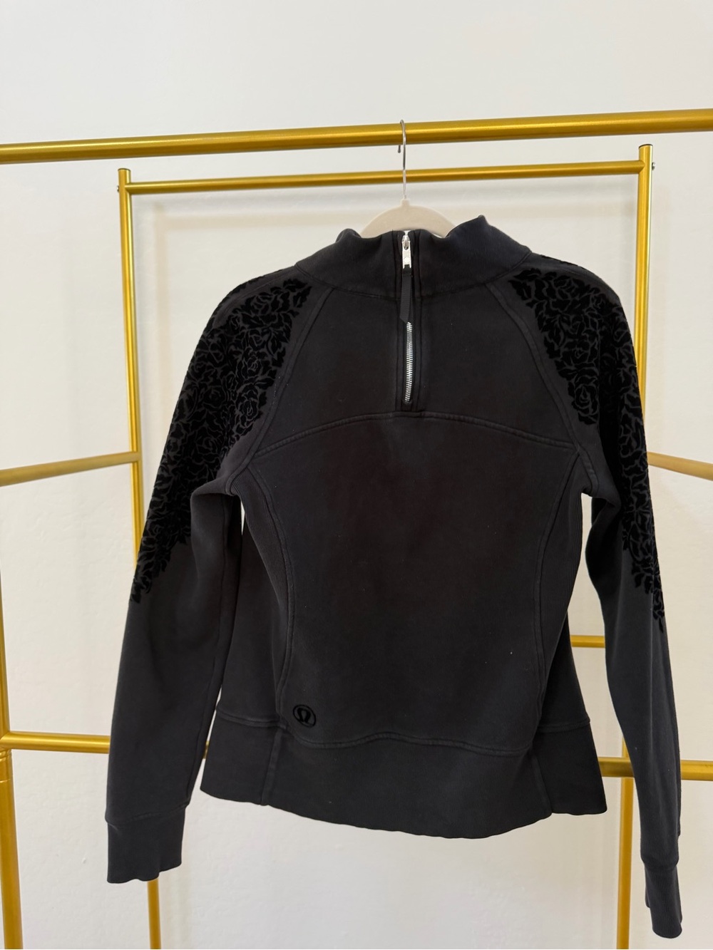 lululemon athletica Black Half-Zip Turtleneck Pullover